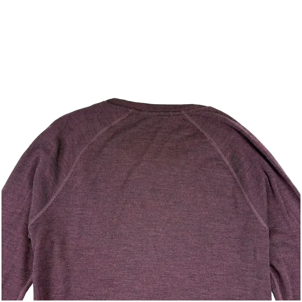 Smartwool Merino 250 Base Layer Top Women M Burgundy Wool Outdoor Hiking Thermal - Picture 5 of 7